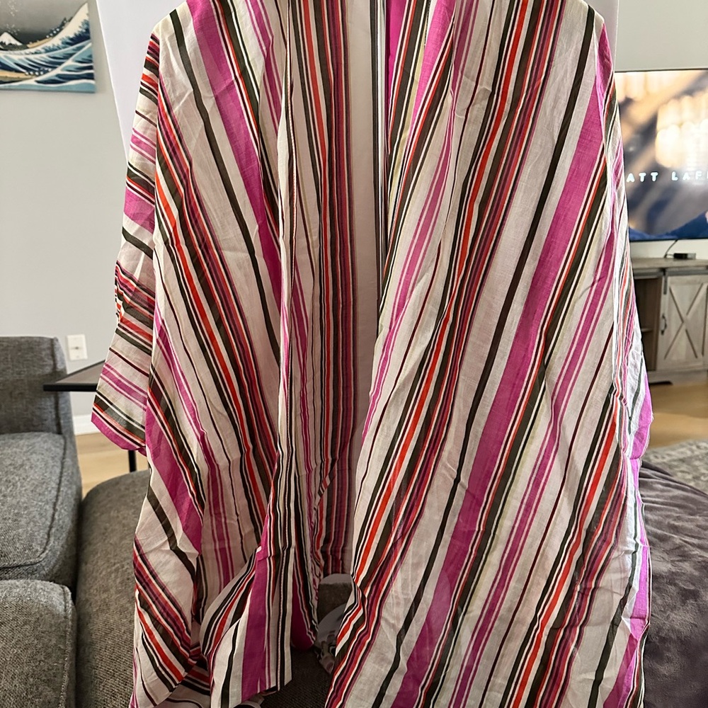 Old Navy Multicolor Striped Swim Coverup